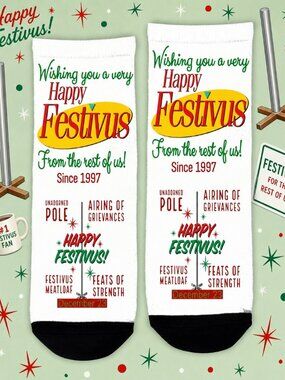 Happy Festivus Ankle Socks